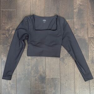 Abercrombie & Fitch Blue Long Sleeve Fitted Bodysuit